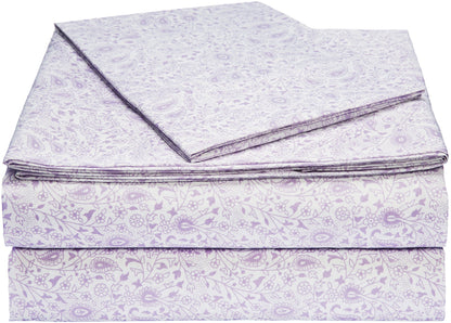 Amazon Basics Lightweight Super Soft Easy Care Breathable Microfiber 4 Piece Bed Sheets Set with 14-Inch Deep Pockets, Full, Navy Blue, Solid