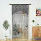 Macrame Lace Door String Curtain for Doorway, Black, 35"W x 79"L, 1 Panel