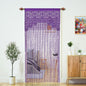 Macrame Lace Door String Curtain for Doorway, Black, 35"W x 79"L, 1 Panel
