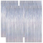 2 Pack Glitter Pink Backdrop, 3.28 FT x 7.05 FT Birthday Party Decorations, Laser Pink Fringe Curtains Foil Streamer Tinsel, Pink Curtains Photo Backdrop Happy Birthday Valentines Day Backdrop